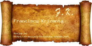 Franciscy Krizanta névjegykártya